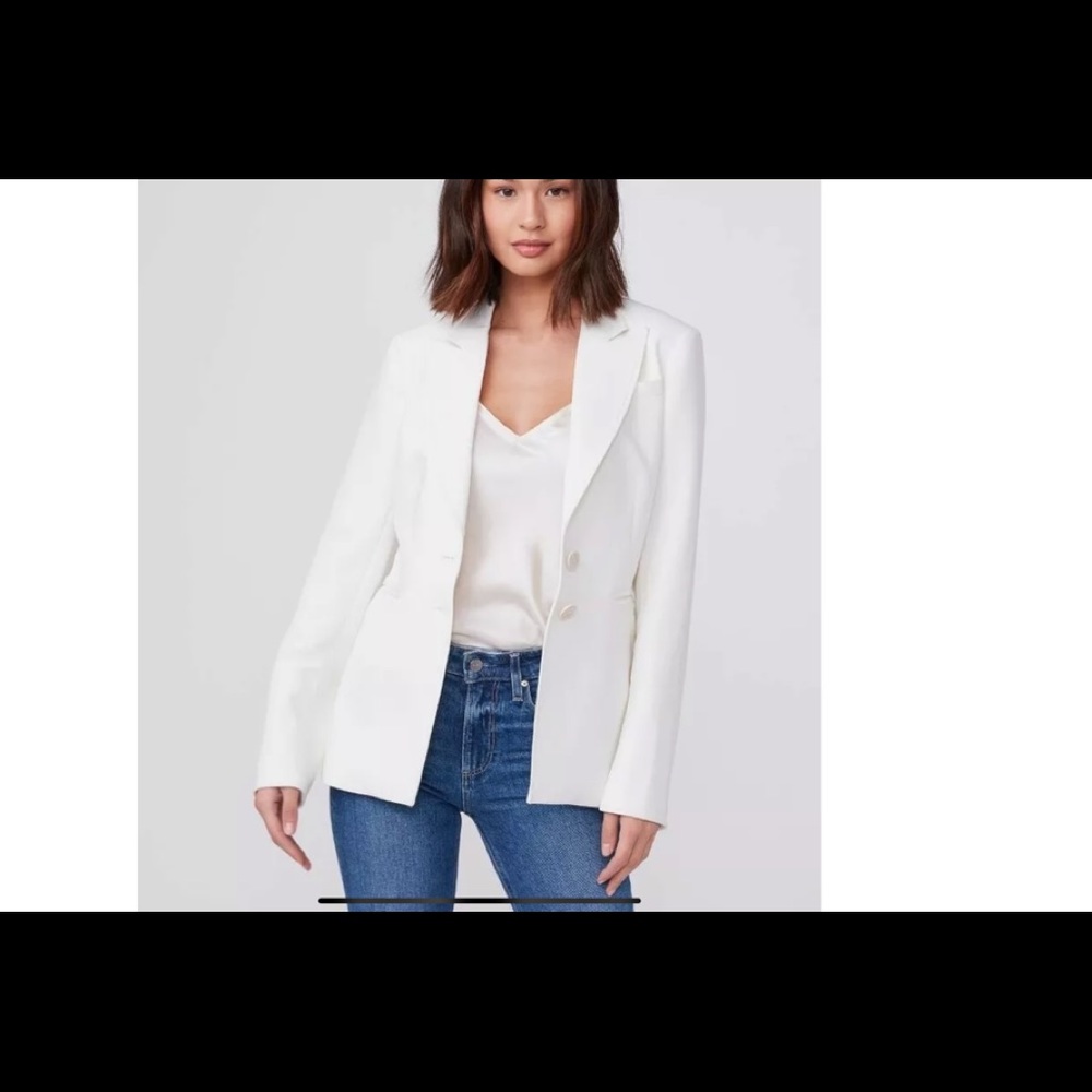 Paige Chelsee blazer jacket ecru off white M
